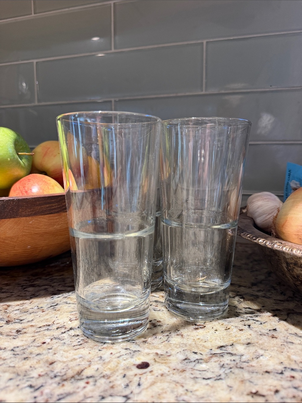 Clear Glass Tumbler Set of 4 Highballs Commercial Strength Libbey Duratuff